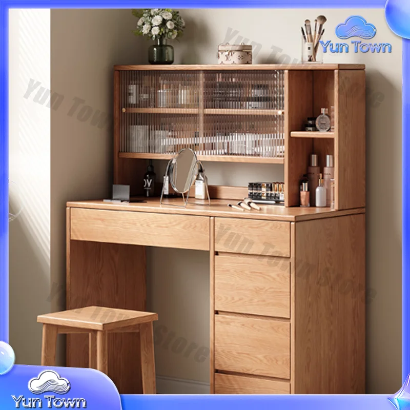 Bedroom Makeup Vanity Table Drawers Mirror Desk Cabinet Garden Women Stool Dressing Table Chair Penteadeira Postmodern