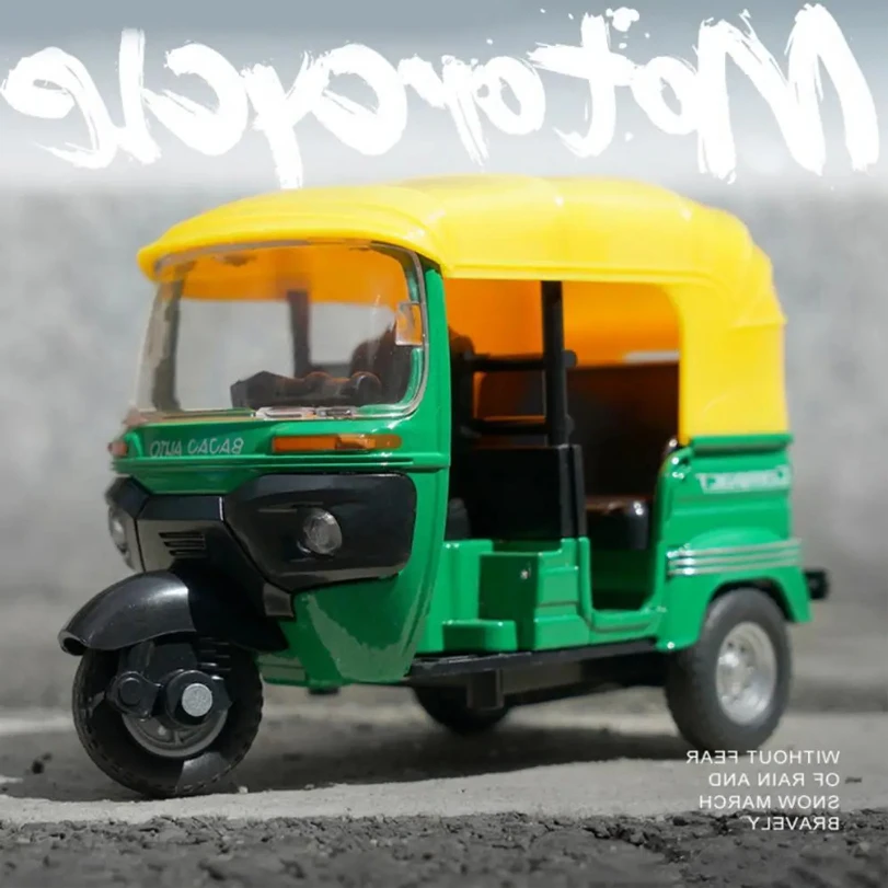 1:14 삼륜차 모델 합금 소리와 빛이 있는 후진 자동차 모델 장난감 오토바이 모델 장난감 자동차 어린이 선물 수집용