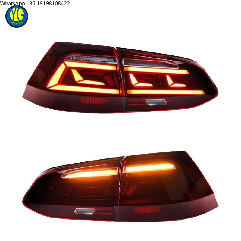 YU GUANG  for VW Golf 7  7.5 Variant LED Stop Lamp Turn Signal Lights MK7 MK7.5 Taillight2013-2020 Tail Light Upgrade Taillights