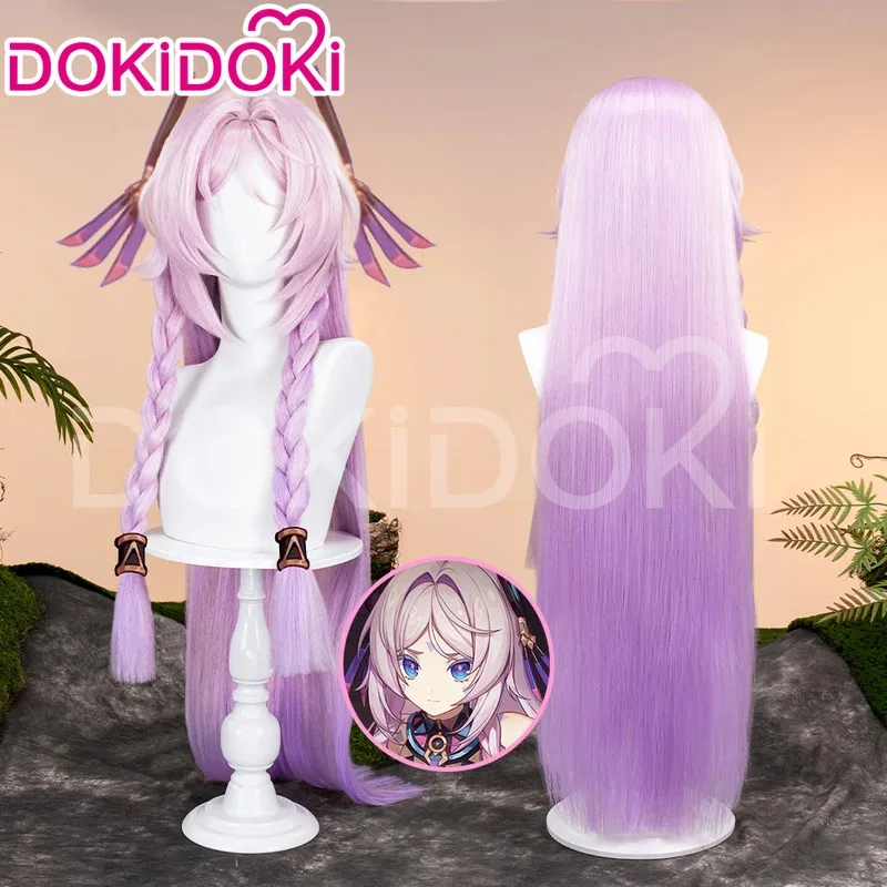❤❤2025 IN STOCK Wig Game Genshin Impact DokiDoki Women Cute 95/70 cm Pink Purple Long Hair Natlan Citlali Cosplay New ★☆