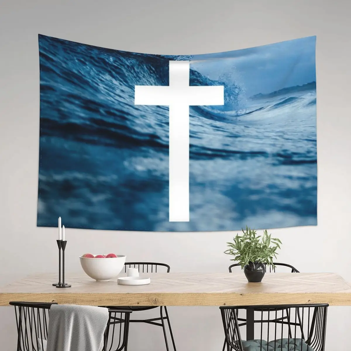 

Christian Cross Tapestry Anime Decor Room Decor Aesthetic Decorative Wall Murals Tapestry