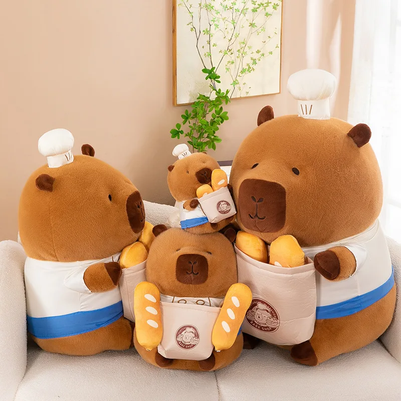 70CM Big Size Cartoon Cute Capybara Stuffed Animal Doll Plushies Kawaii Room Decoration Toys Children Christmas Birthday Gift