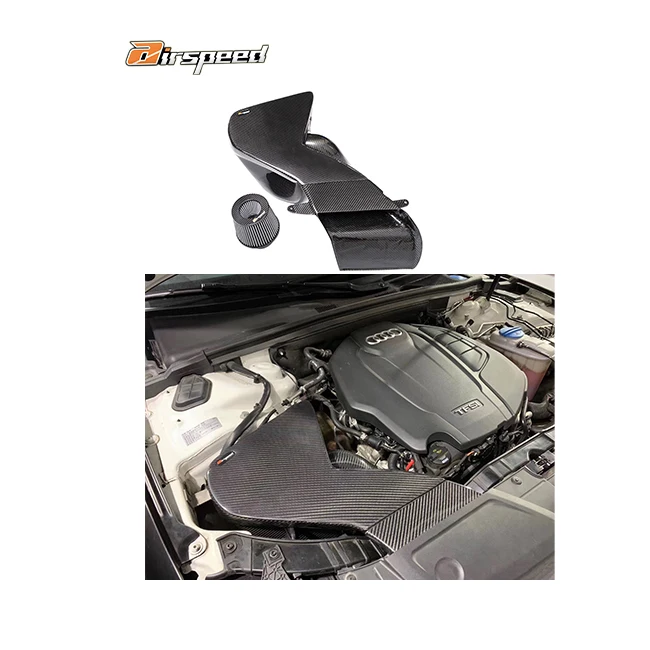 

Airspeed Original Design Style 100% Dry Carbon Fiber Cold Air Intake System For AUDI A4 A5 B8.5 1.8T 2.0T 2009-2013