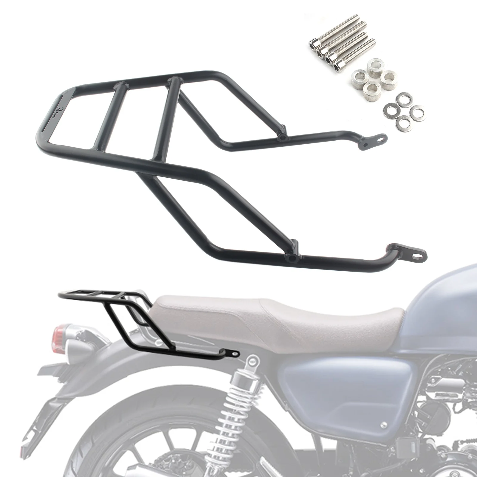 Motorcycle Rear Luggage Rack Motorbike Carrier Support Extension For Honda CB350 Hness GB350 2021-2023 Motocross Modified Parts