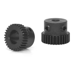 Spur Gear 0.5M 35T - 60T Metal Transmission Gear 45# Steel 0.5 Modulus Pinion Gears Bore 5 6 6.35 8 10 12mm Surface Blackening