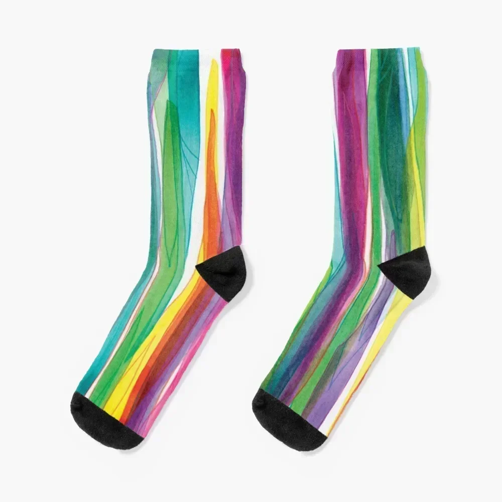 

Colorful Abstract Joy Festival Socks cool warm winter colored with print Women's Socks Men's