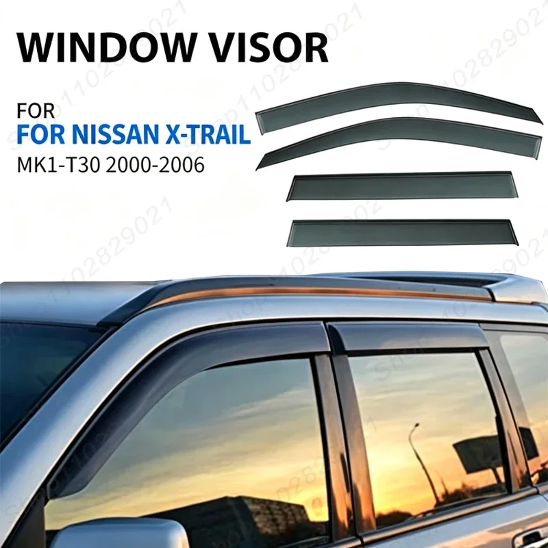 set-di-4-deflettori-per-finestrini-per-nissan-x-trail-mk1-t30-2000-2006-protezione-da-sole-e-pioggia-deflettore-per-finestrini-auto-2001-2002