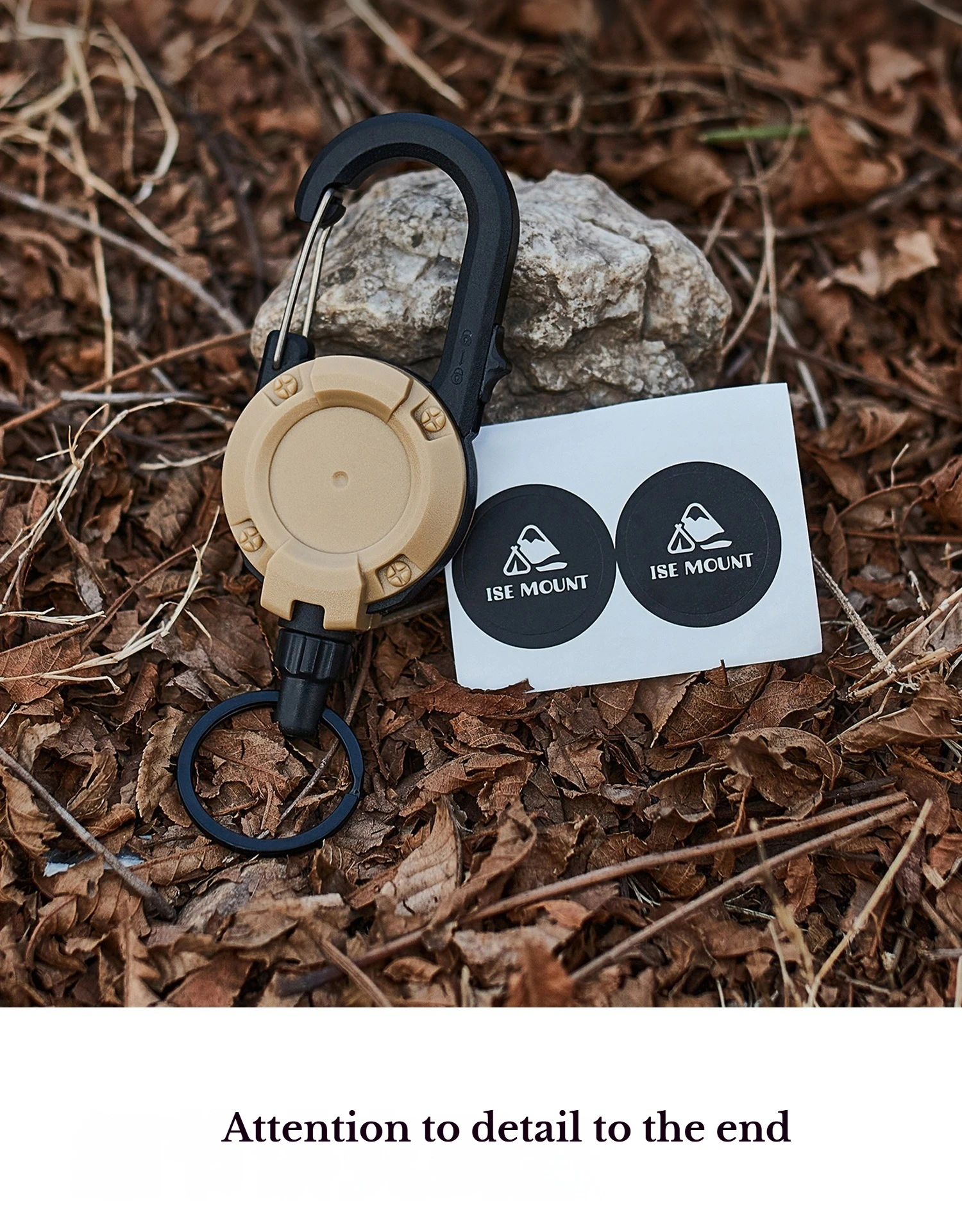 1/4 Stück ausziehbare, einziehbare Schlüsselanhänger-Ausweishalter, robust, mit magnetischem Selbstverriegelungs-Schlüsselring für Herren-Outdoortaschen – Detail 11