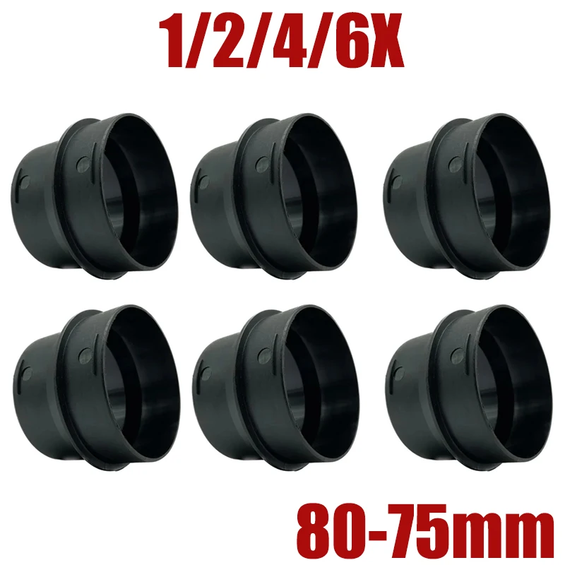 1/2/4/6X 80mm to 75mm Diesel Parking Heater Duct Ducting Pipe Joiner Connector Air Vent Outlet Reducer For Car Van Truck Camper