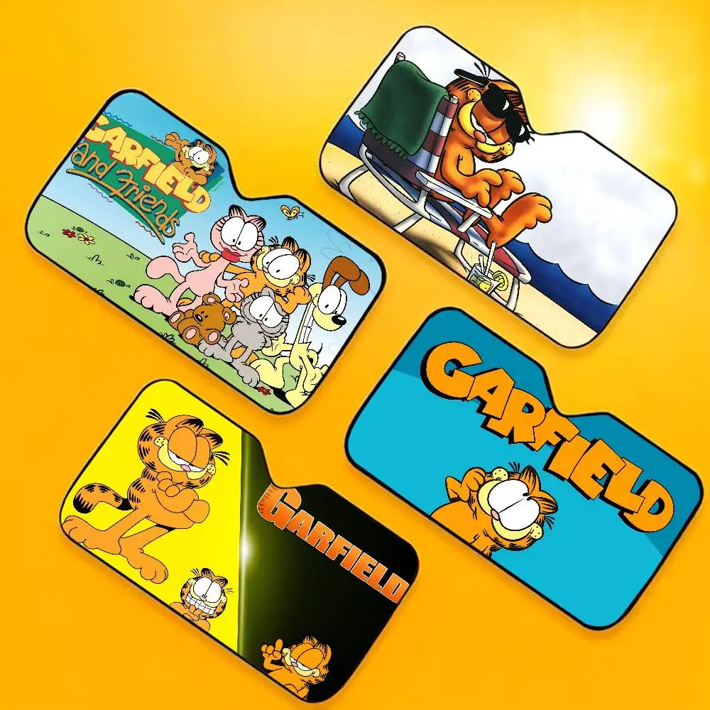 

Cute Cat-G-Garfields Summer Car Sunshade Windscreen Visor Windscreen Heat Reflector Protect Car Interior
