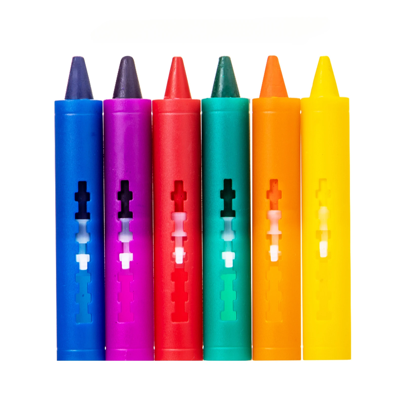 1/6pcs  Non-dirty Hand Painting Crayon Drawing Graffiti Art Crayons Washable kid bathroom educational toy School Office Supplies