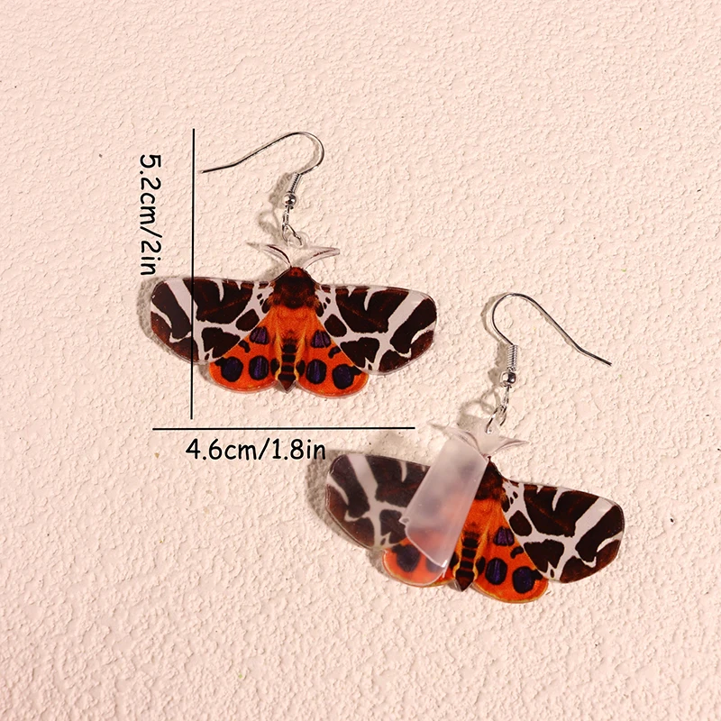 Earrings For Women Girls Hip Hop Cute Exaggeration Special Creativity Jewelry Insect Butterfly Beetle Cicada Fish