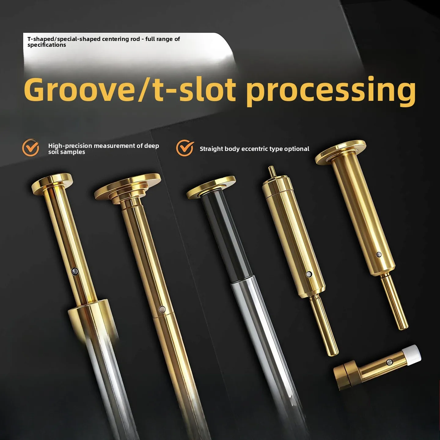 High Precision T Type Center Finder Non Magnetic Ceramic Eccentric Machining Center Edge Finder