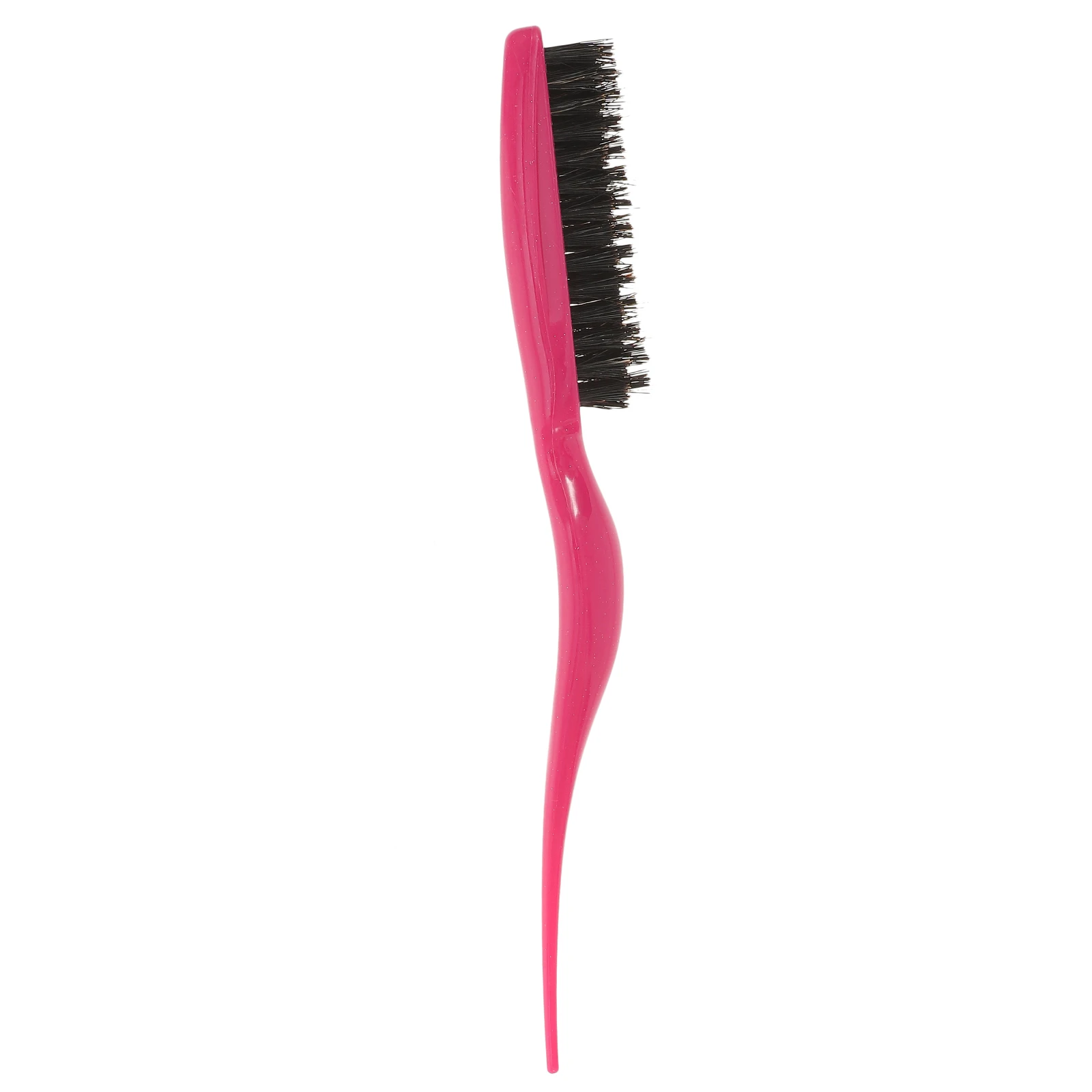

Pointed Tail Teasing Brush Boar Bristle Brush Bristle Styling Comb Hairbrush Ergonomic Handle Lightweight Travel Size Hair Care