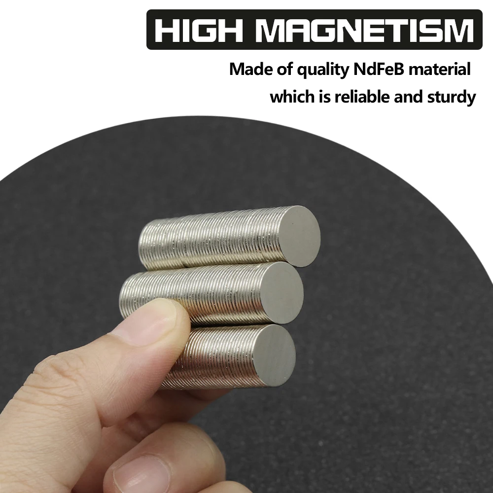 12x1mm N35 NdFeB Round Neodymium Magnet Super Strong Permanent Powerful Magnets Refrigerator DIY Craft Multi‑Purpose Magnetic
