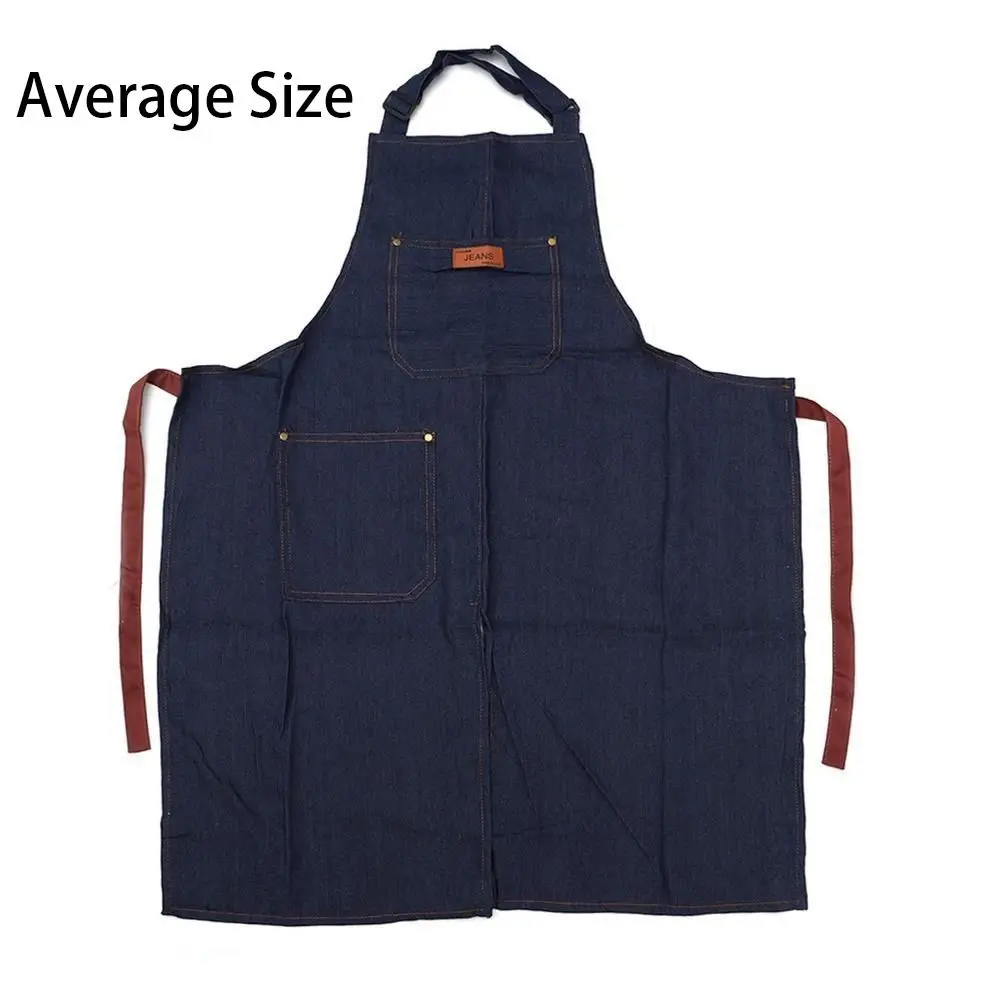 Adjustable Pottery Denim Split Leg Apron Portable Pocket DIY Ceramic Sculpture Mud-retaining Overalls Work Apron For Potters