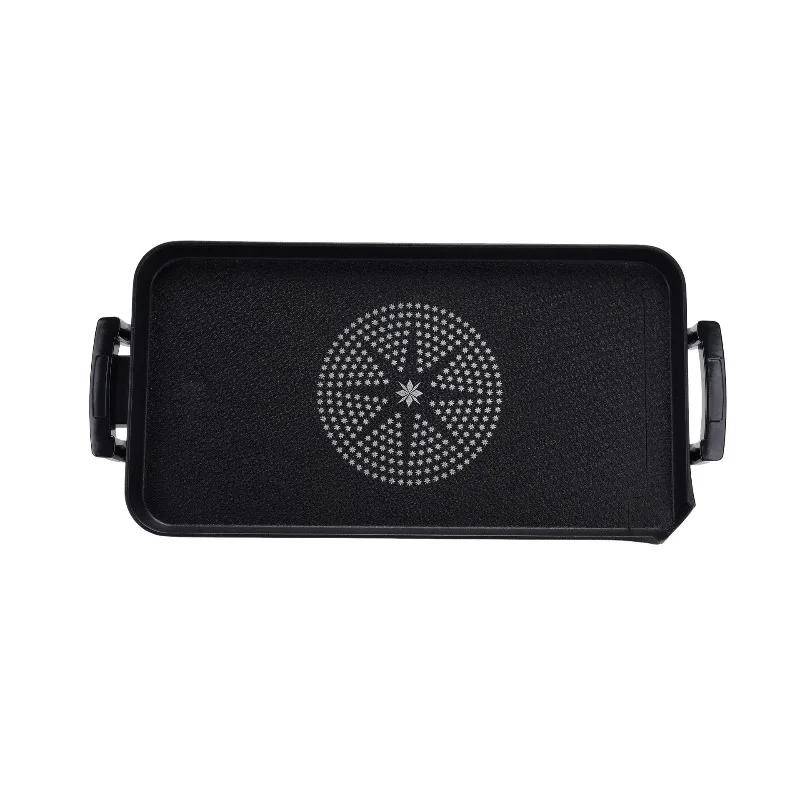 

Multifunctional commercial portable smokeless electric barbecue grill Korean household rectangular non-stick