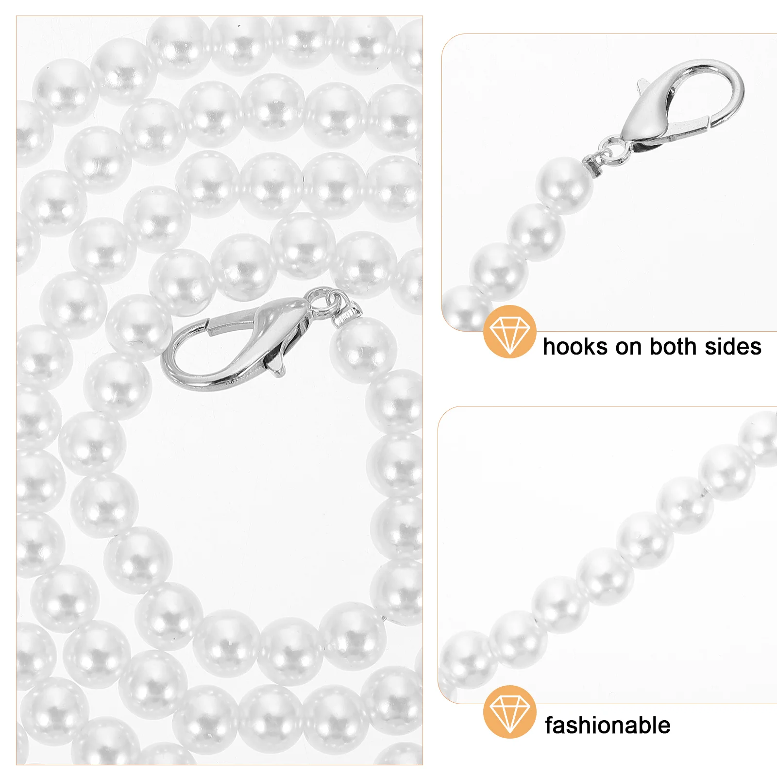 Bolsa de substituição alça de plástico saco de embreagem acessório design corrente adequada meninas mulheres bolsa de ombro