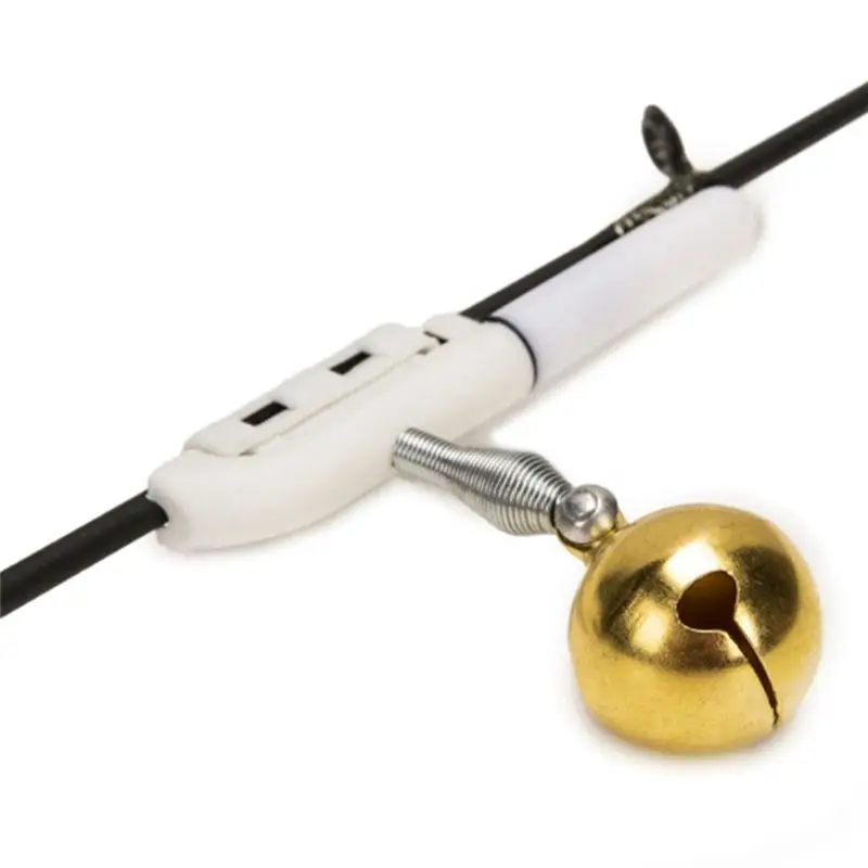 

【BIG-SALE】4Pcs Fishing Rod Alarm Light Luminous Stick Fishing Electronic Rod Light with Bells Ring Color Change Battery Included