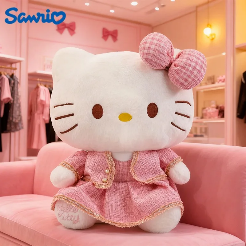 

30/45/60 см большой размер Hello Kitty Sanrio мультяшная плюшевая кукла Kawaii украшение комнаты плюшевые детские подушки праздничный подарок