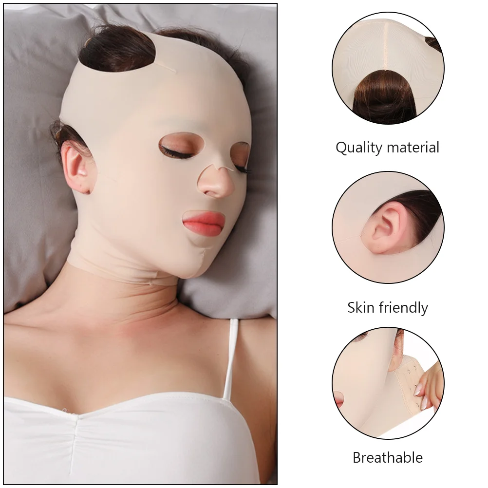 Facial Belt Face Lift Thin Face Mask Sleeping Treatment Earhook Style Band 50% Nylon Woman