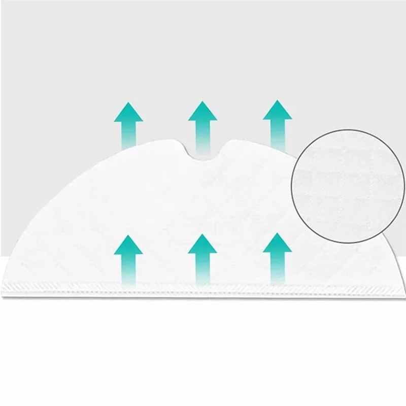 Paño de mopa desechable AD24 para Xiaomi Mijia 1C/2C/1T /Dreame D9 L10pro, piezas de recambio de aspiradora, trapo