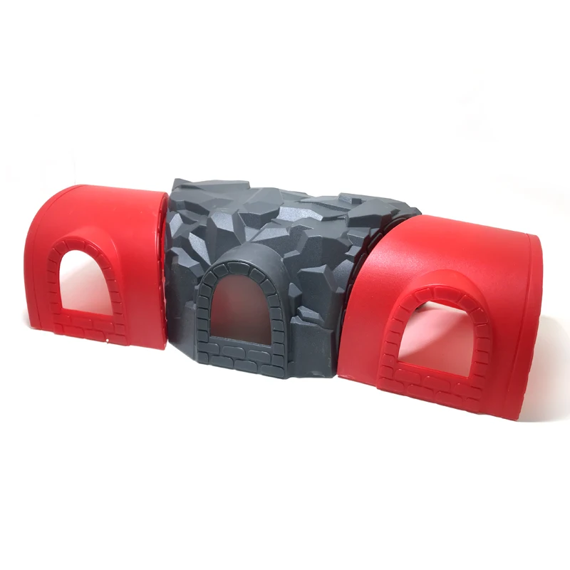 3-delige tunnelhoogt kan worden gebruikt voor rechte rails of gebogen rails, compatibel met speelgoedtreinen, auto's, spooraccessoire S9