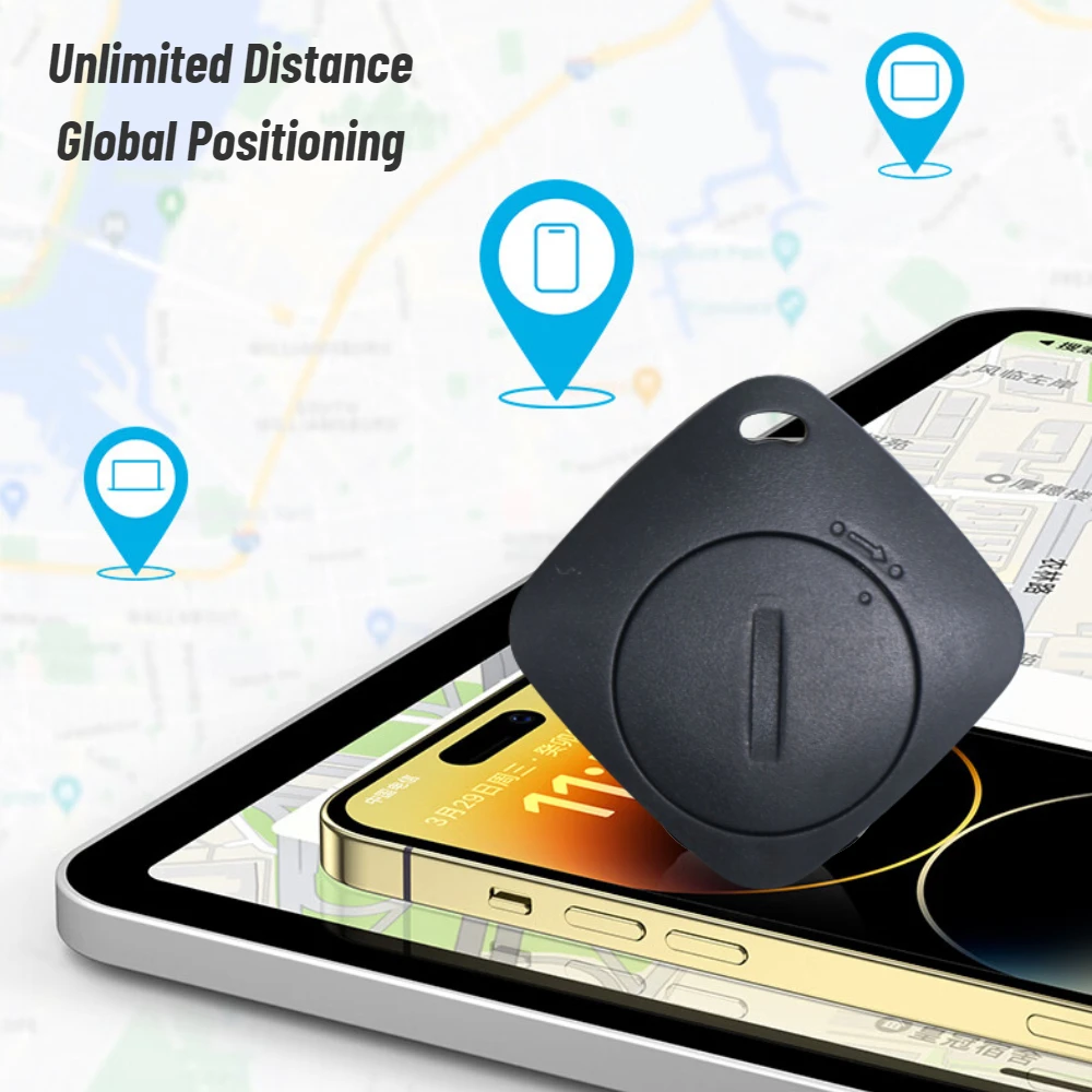 GPS Tracker Bluetooth-compatible Smart Tag Key Finder Global Mini GPS Pet Wallet Anti-lost Alarm Only for IOS Find My