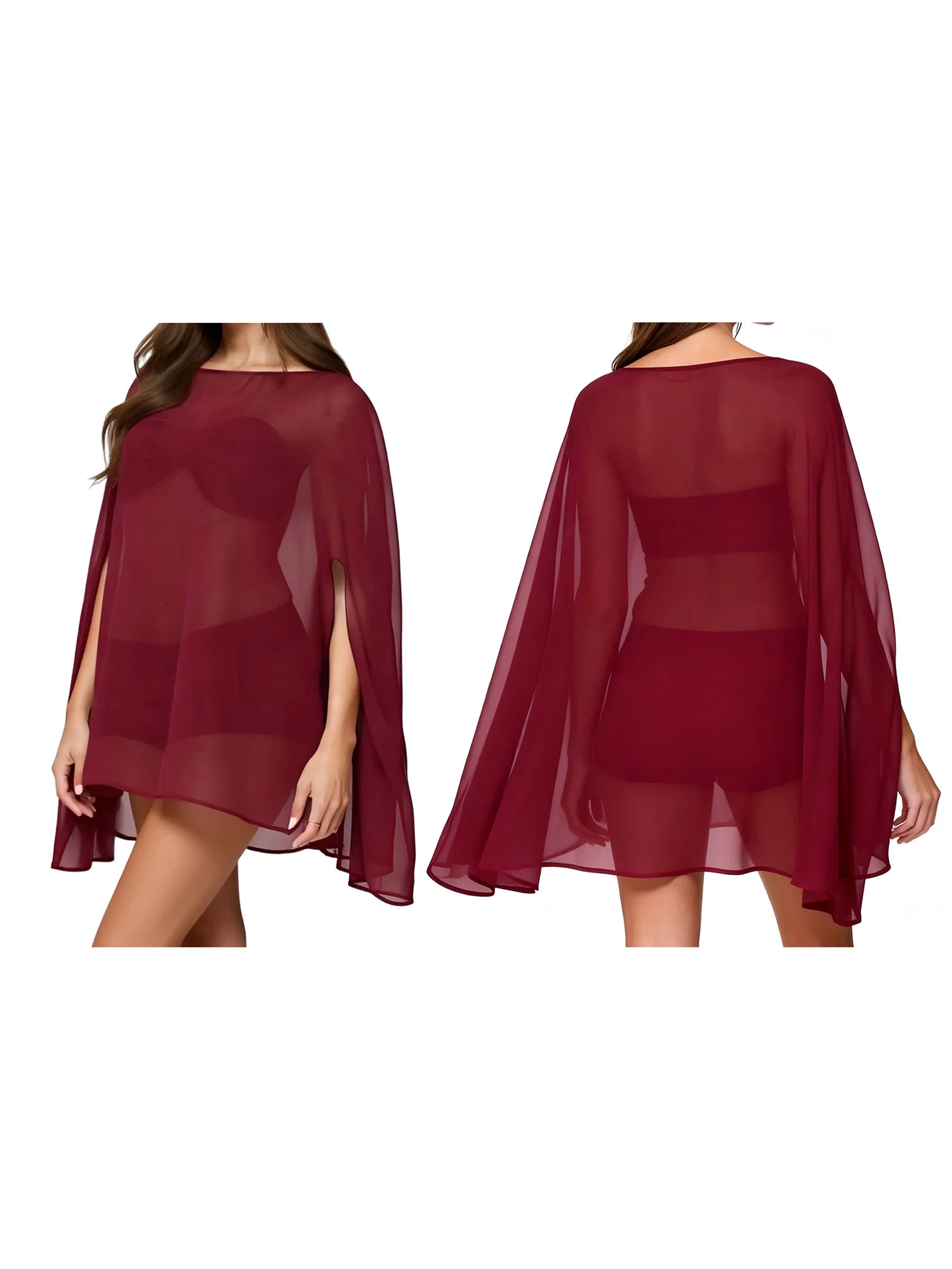 المرأة المعطف Batwing كم شير قمم الصلبة فضفاض الخريف قمم كلوبوير للحزب #2