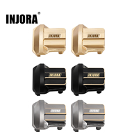 INJORA 11g Brass Front Rear Axle Diff Cover for 1/18 RC Crawler Car TRX4M Upgrade Parts (4M-01)