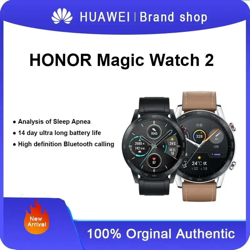 Huawei Honor Magic Watch 2 Bluetooth Call Long Range Heart Rate Sleep Blood Oxygen Detection Sports Waterproof Smart Watch