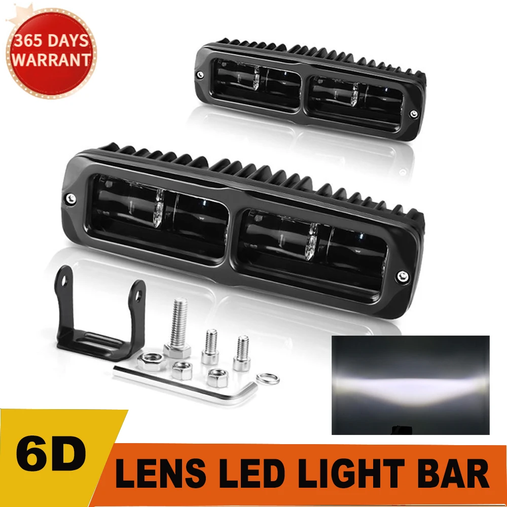 

6inch 6D Lens Fog Light 20W LED Work Light Bar Daytime Running lights Driving for Motorcycle ATV UTV UAZ 4x4 Truck Boat 12V 24V