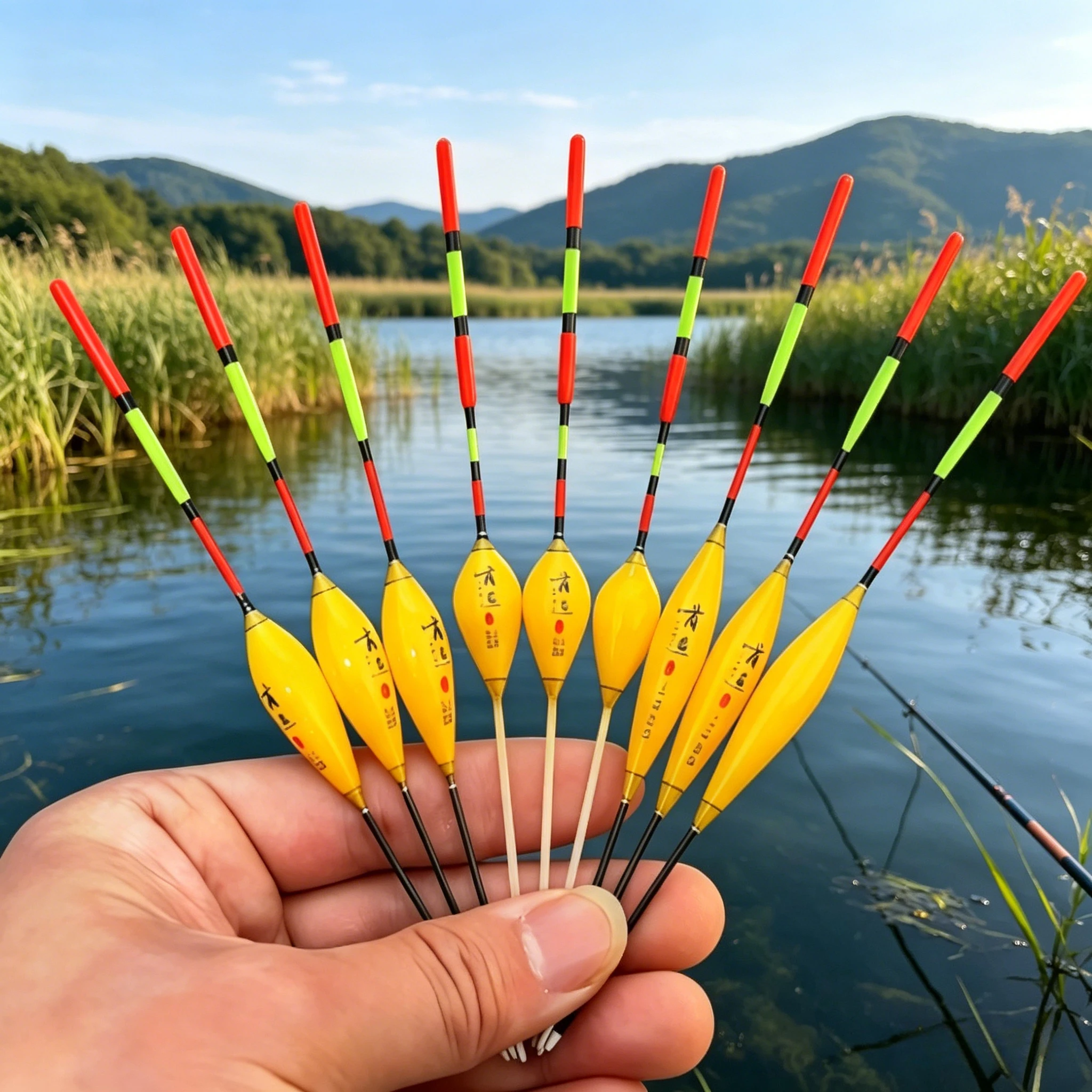 3pcs Shallow Water Fishing Float, Short Float for Grassy Holes, Streams, and Angling for Groupers and Crucian Carp
