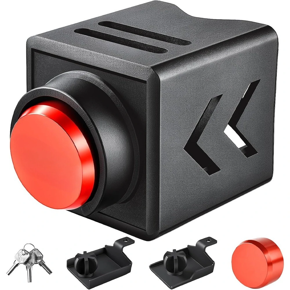 Trailer Lock Mounted 2 2-5_16 Coupling Heavy Duty Anti-Theft Trailer Hook Lock Hardened Steel Ball