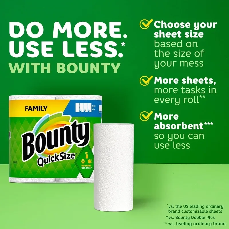 Size Paper Towels, White, 16 Family Rolls = 40 Regular Rolls Quick-