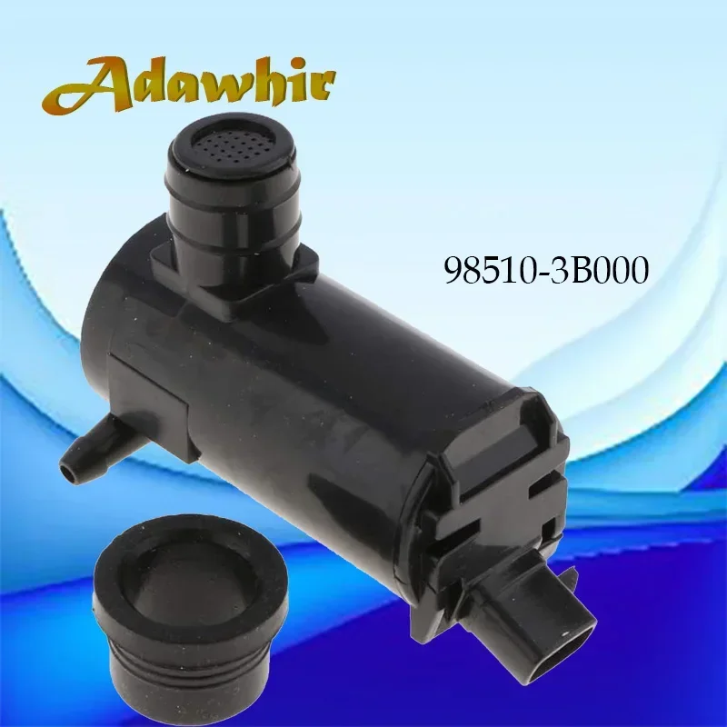 Car Windshield Wiper Cleaning Washer Pump Black Replacement 98510-3B000 for Hyundai Accent Elantra