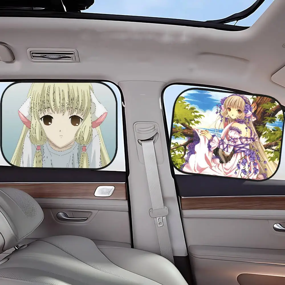

C-Chobits классический аниме козырек от солнца на боковое окно для автомобильных электростатических штор антибликовый автомобильный солнцезащитный козырек 99,9% UVR