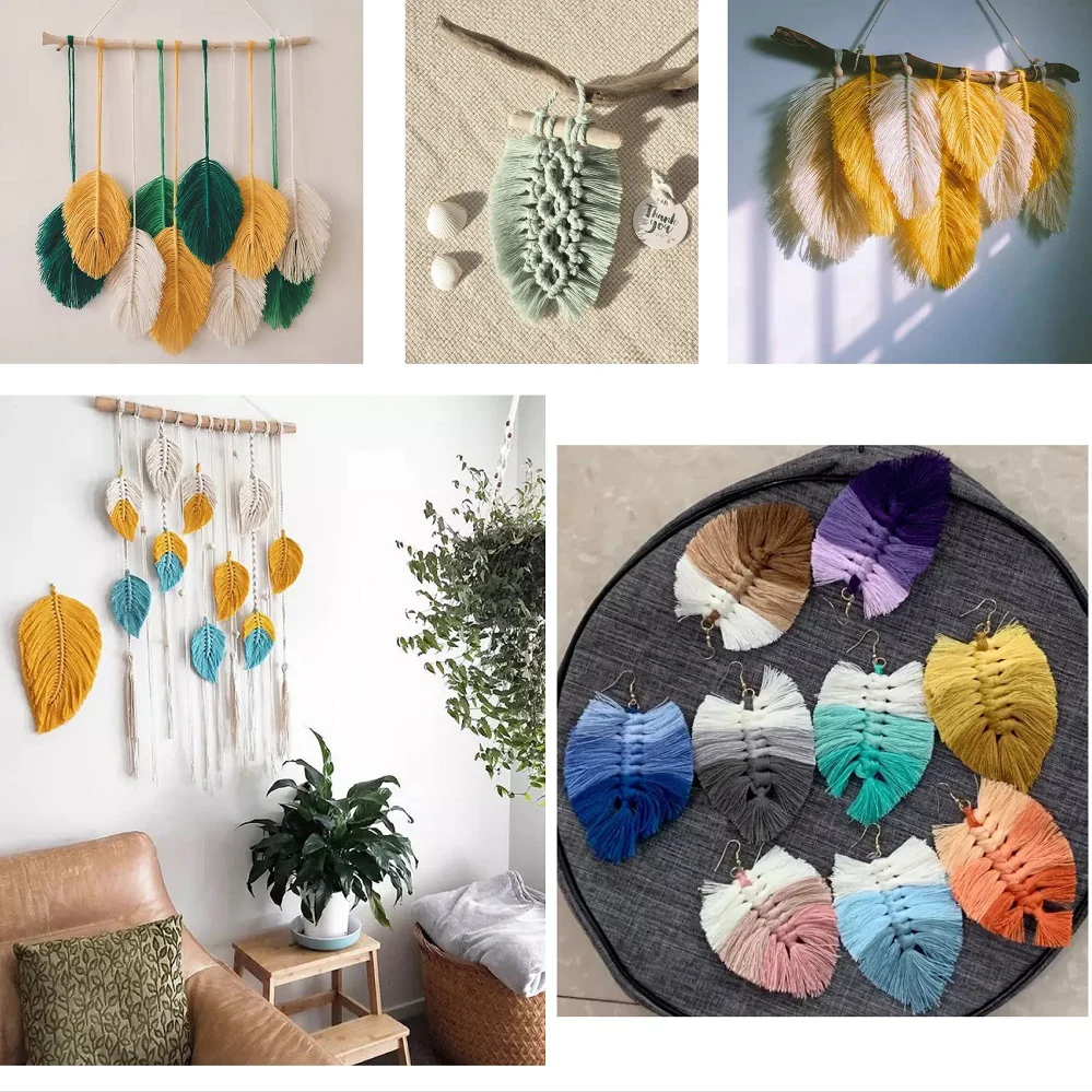5MM makrama kolorowa bawełniana lina czysta gruba nić Handmade DIY gobelin dziania sznurkiem ubrania kapelusz pasek spodni