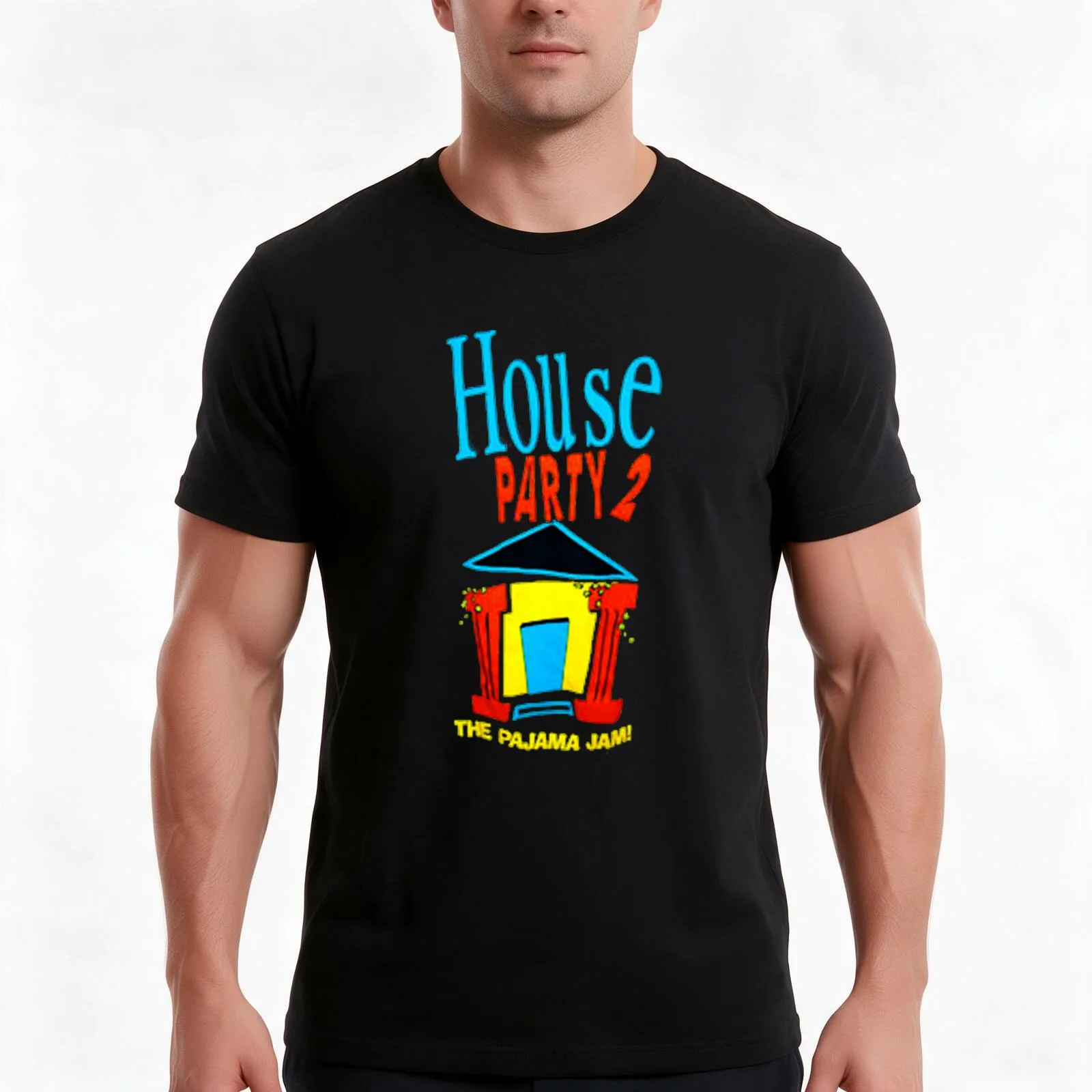 1992 House Party 2 THE PAJAMA JAM Vintage Kid 'n Play Classic 90's T-Shirt Summer Casual Cotton Tee Oversized Streetwear Tops