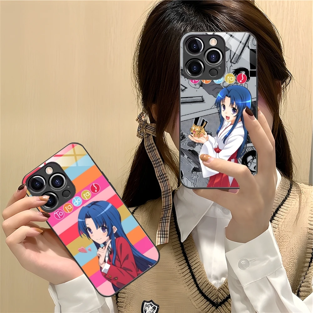 Toradora Kawashima Mobile Cell Phone Case for iPhone 16 15 14 13 12 11 X XR XS 8 Pro Max Plus Mini PC Glass Phone Cover Shell