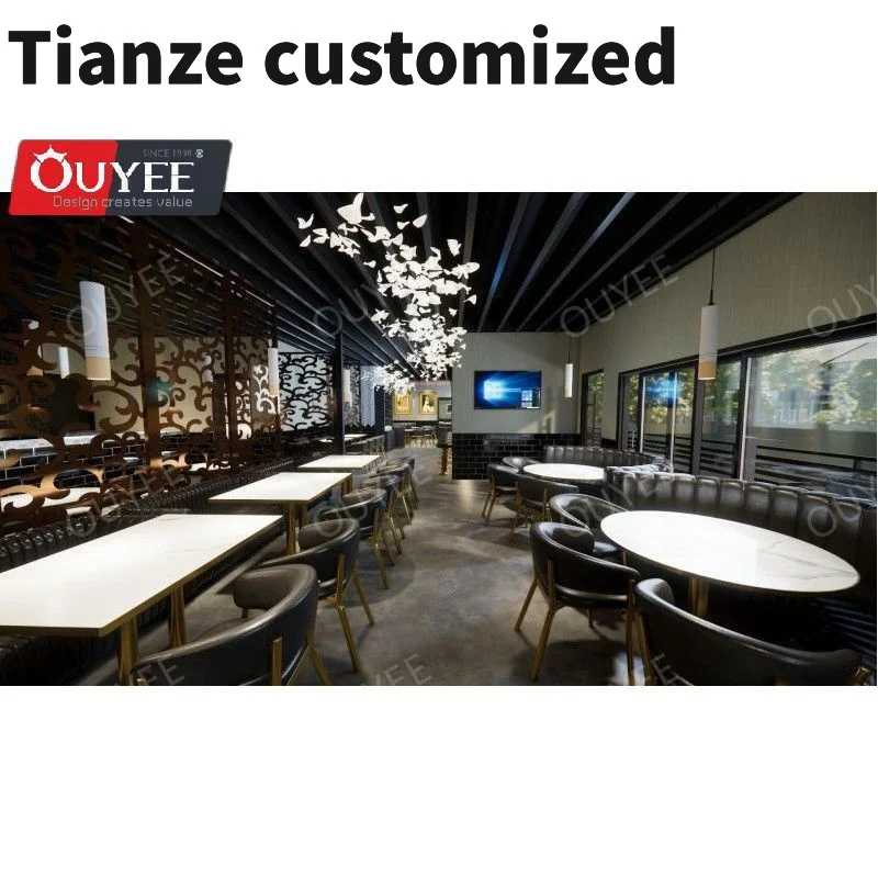 

Customized-Modern Restaurant Decoration Coffee Bar Restaurant Furniture Supplier Customize Modern Restaurant Chairs And Tabs