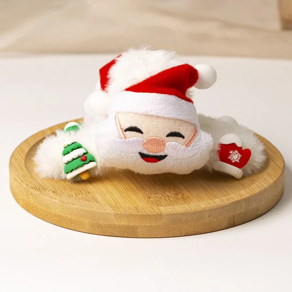 Lovely Santa Claus Hair Accessory Plush Elk Shark Clip Hair Grip Women Hairpin Korean Style Hair Clip Christmas Hair Claw