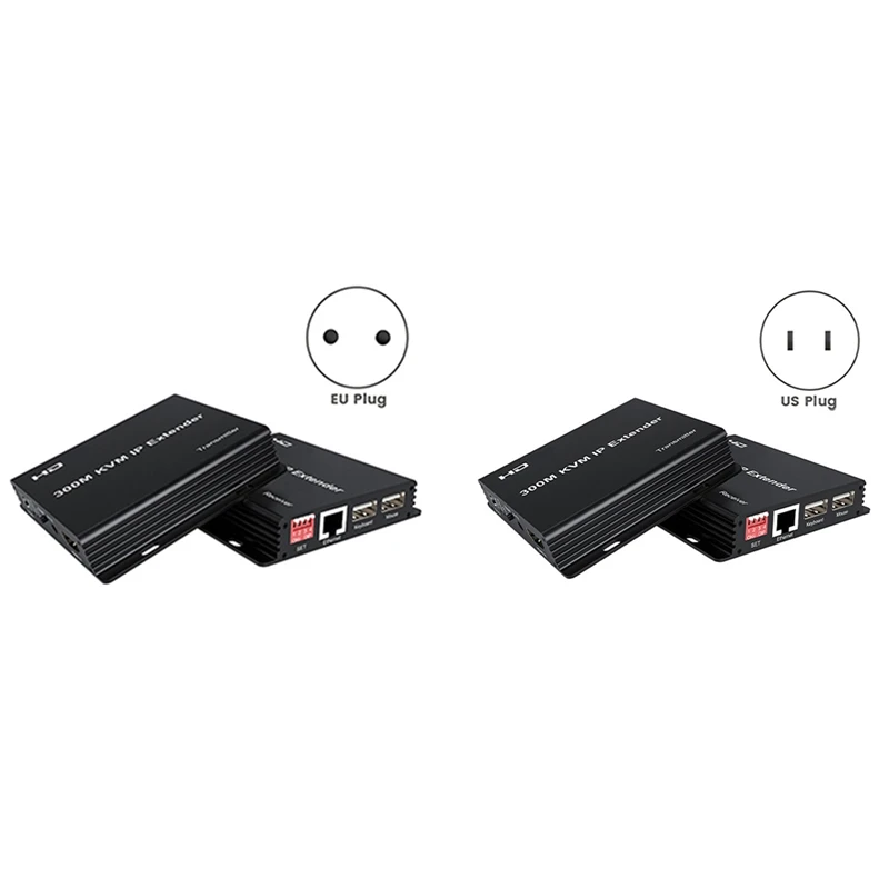 -Compatibele KVM Extender Over Rj45 Cat6 Kabel 300M USB KVM Ethernet Extender Ondersteuning Muis Toetsenbord TX Naar RX