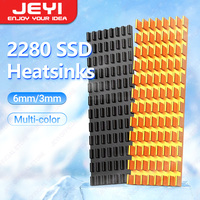 JEYI M.2 2280 SSD Heatsink Aluminum Cooler Multi-version NVMe Radiator with Thermal Pad,Dust Paper for PS5/PC/Laptop
