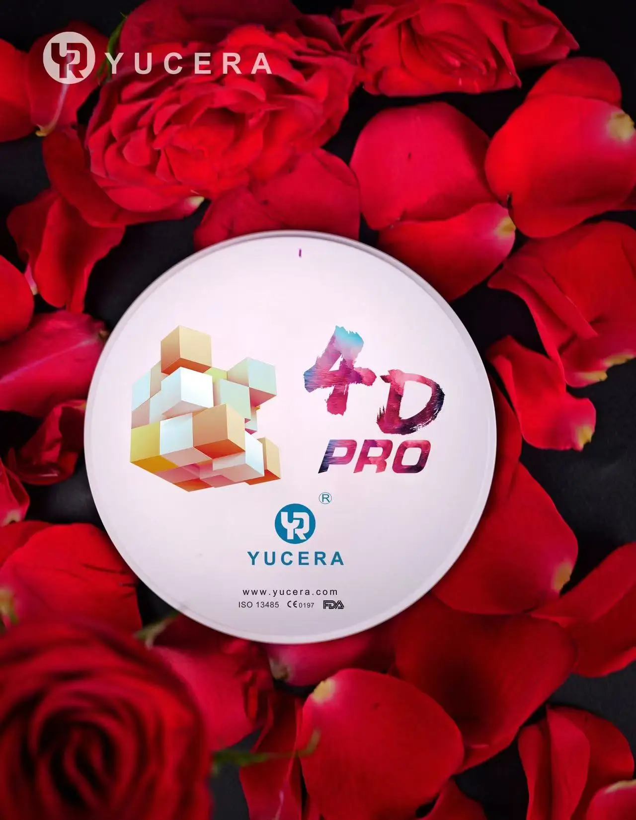 Yucera 12mm 4D Pro dental materials Multilayer Zirconia Blocks 98mm open system ziconium block for Dental Laboratory