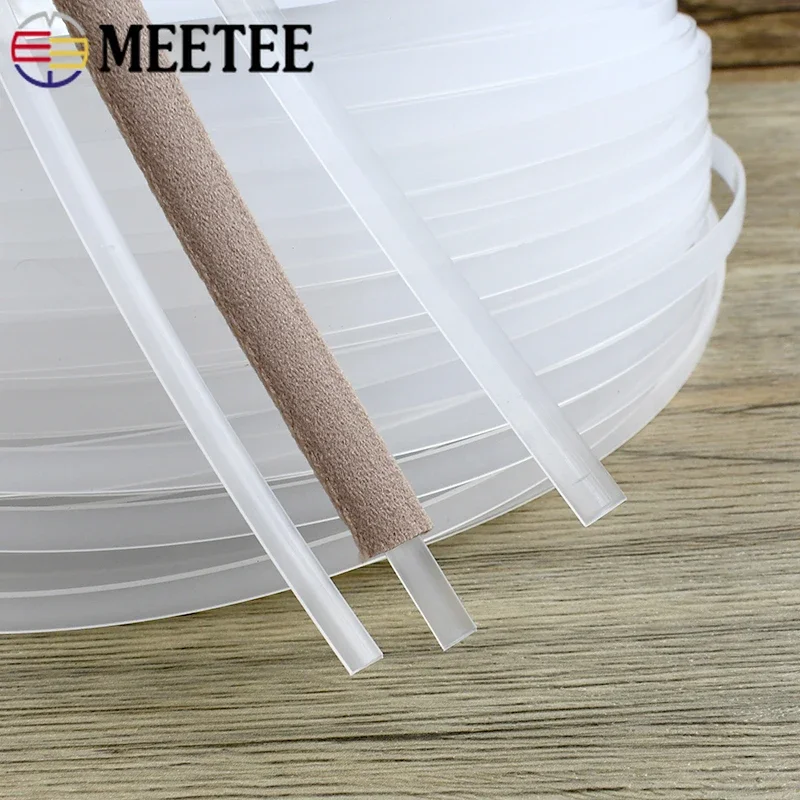 

5-20M 4-12mm Plastic Corset Fish Boning Support Tape PP Transparent Ribbon Wedding Dresses Bra Side Strap DIY Sewing Accessories