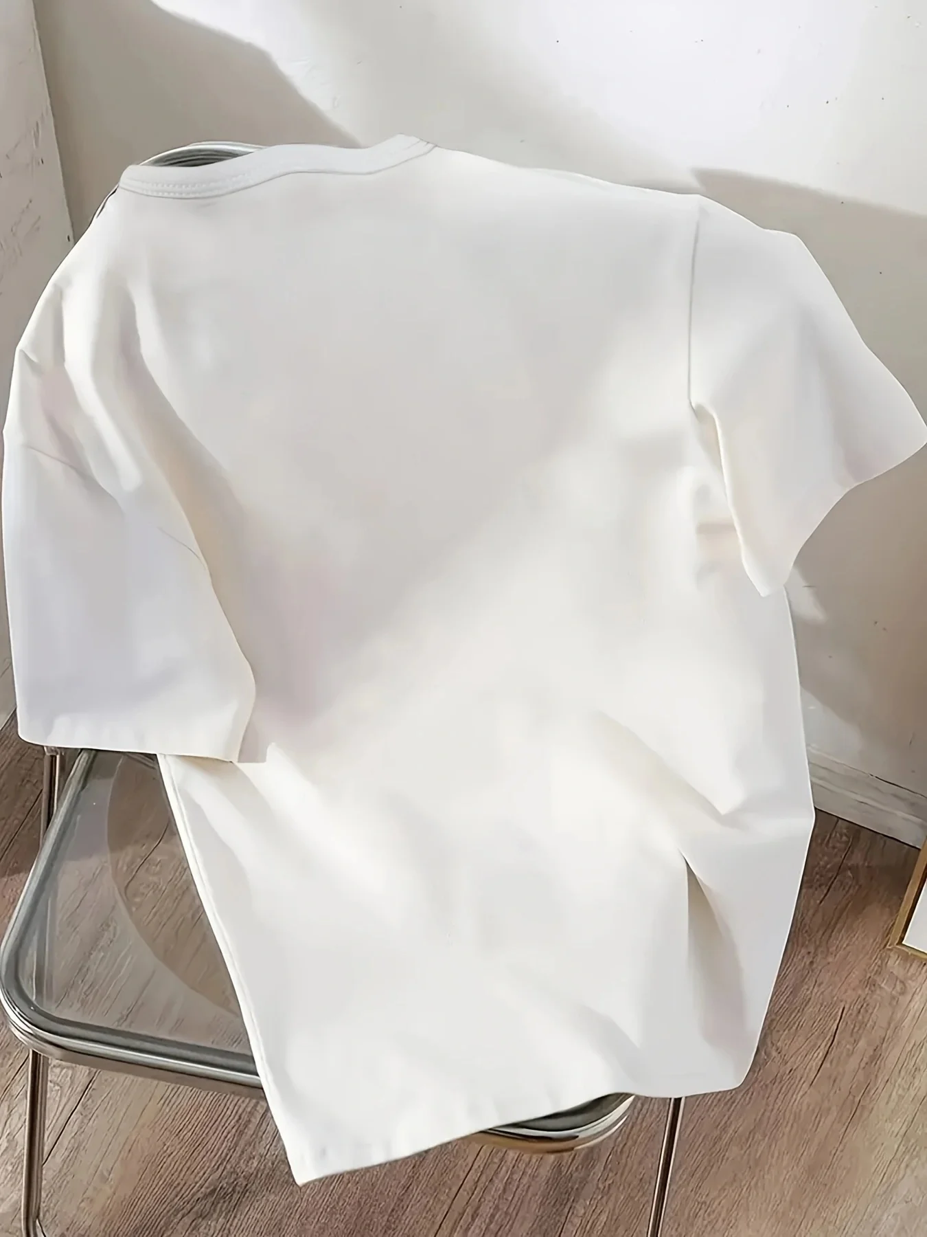 Men Pure Cotton 180g Tee Timeless Minimal Korean Casual Wear