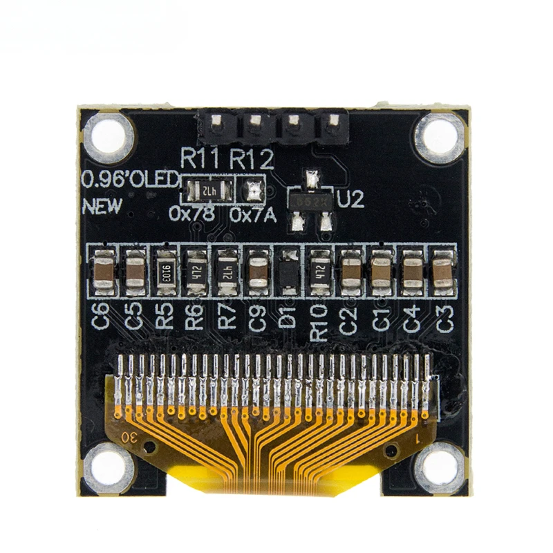 DIYUSER 0.96 Inch OLED SSD1306 White/Blue/Yellow 128X64 IIC I2C Serial Display Module 12864 LCD Screen Board For Arduino