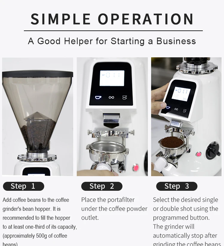 الفولاذ المقاوم للصدأ شقة 64 مللي متر لدغ مطحنة القهوة التجارية المهنية الكهربائية آلة طحن حبوب البن للإسبريسو