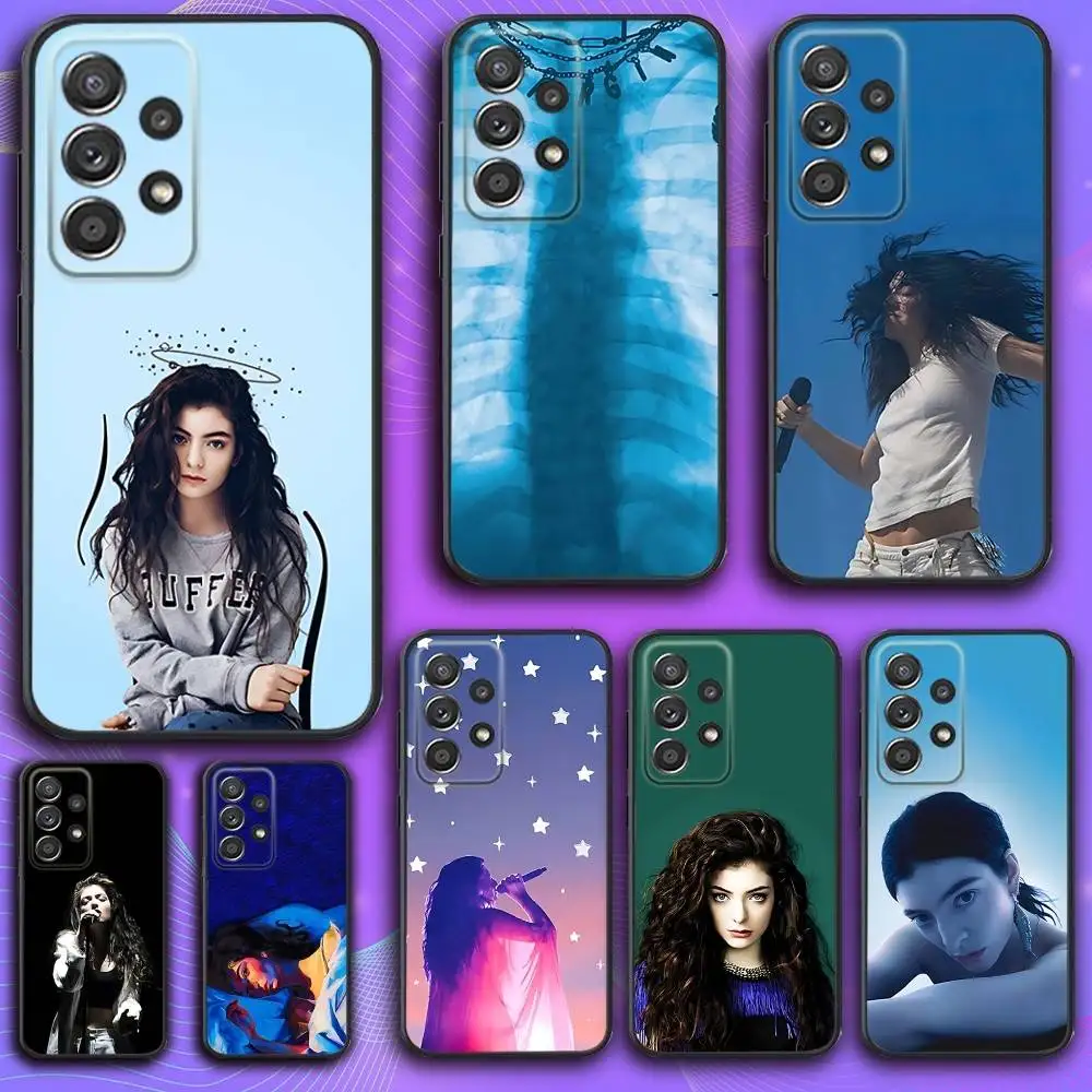 

Singer L-Lorde Virgin Phone Case For Samsung S 25,24,23,22,30,21,10,9,Ultra,Plus,Lite,FE,4,5 G Soft Black Case